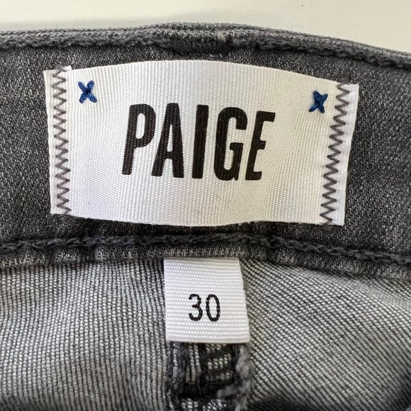 Paige Womens Verdugo Ultra Skinny Jeans Silvie Gray Mid Rise size 30 - Picture 9 of 11